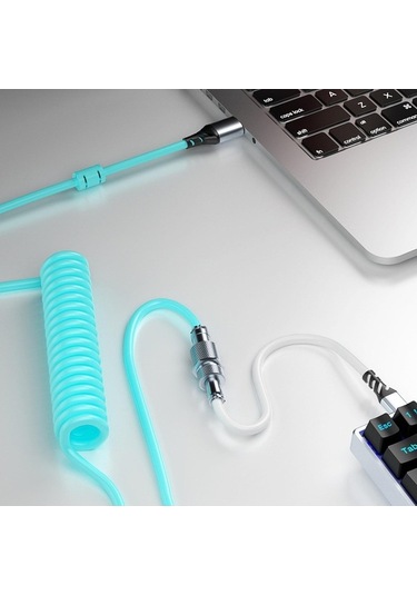 Trendooze Homyl Mekanik Klavye, Mavi-beyaz, Güncel Tasarım