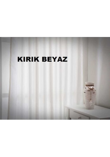 Güneşlik Perde Kalın Saten 1.Kalite Güneşe Dayanıklı Puntalı Şok. (397828405) Kırık Beyaz