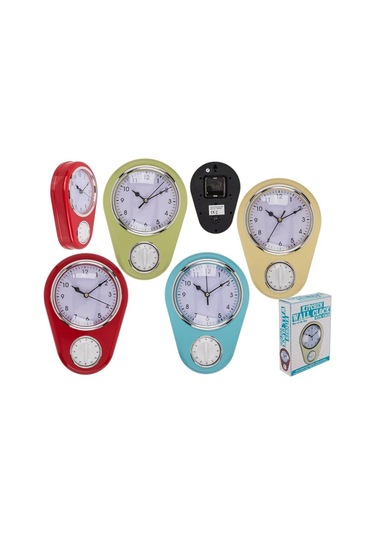 Duvar Saati Ve Zamanlayıcı - Zamanlayıcı Fonksiyonlu Saat Sarı Diğer