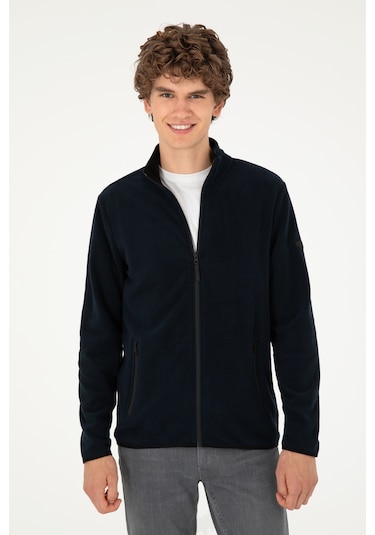 U.S. Polo Assn. Erkek Lacivert Basic Polar Hırka 50298066-VR033