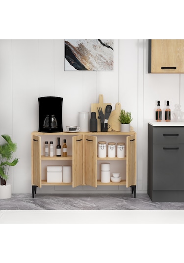 Arnetti Frezya 4 Kapaklı Kahve Köşesi Mutfak Dolabı Safirmeşe