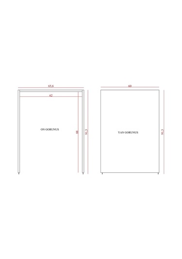 Mdf Çamaşır Makinesi Dolabı Antrasit