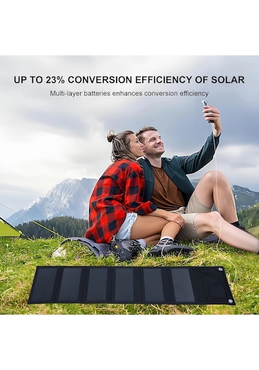 Elmpaly Altı Katlanır Portatif Güneş Paneli Kampçılık Seyahat Şarj