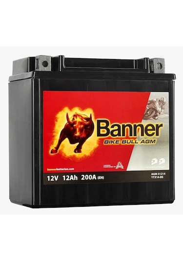 Banner Bike Bull Agm 51214 Ytx14-bs 12 V 12 Ah 1