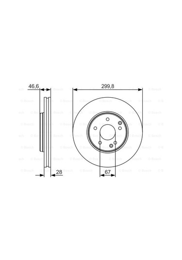 Mercedes E 210 E280 2.8 1995-2003 Bosch Ön Disk 2 Adet