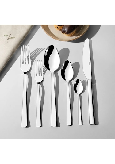 Nehir Deniz Sade 6 Kişilik 36 Parça Çatal Kaşık Bıçak Takımı