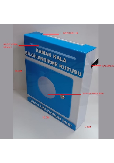 Mavi Pleksi A-4 Ramak Kala Kutusu