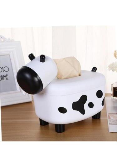 Periboia Sevimli İnek Tasarımlı Mıknatıslı Tuzluk Ve Peçetelik Renkli