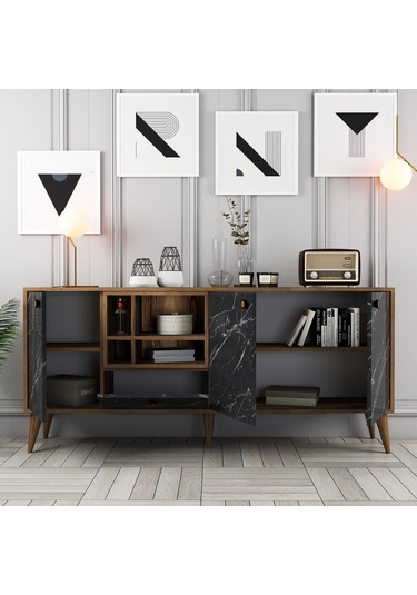 Napoli Konsol - Siyah Mermer