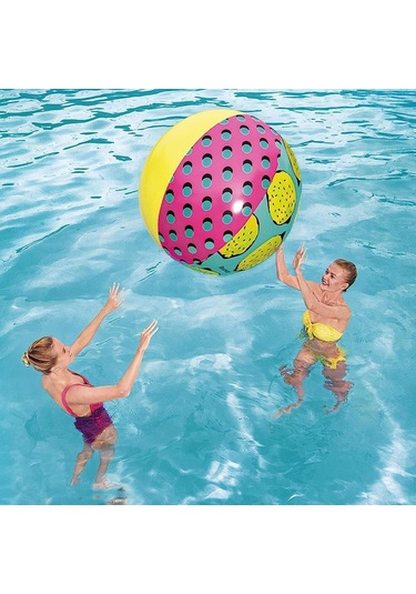 Bestway Retro Baskılı Top 122 Cm Çok Renkli