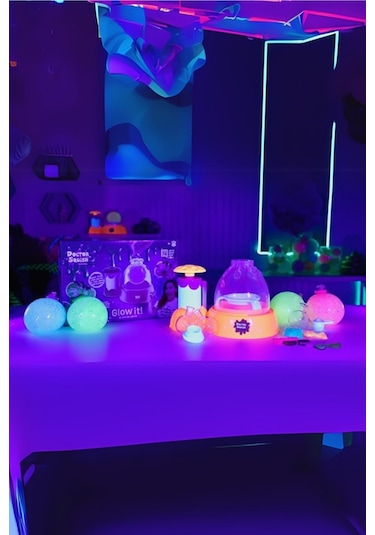 Toyika Doctor Squish Neon Renkli Slime Yapma Maker Seti Parlayan Renkli