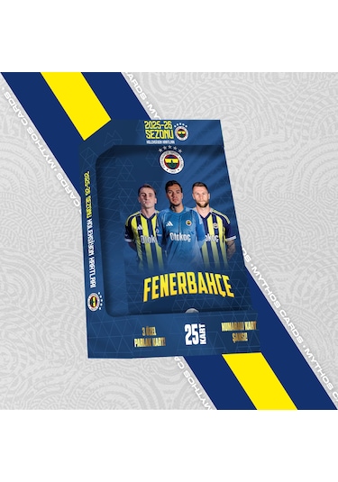 Fenerbahçe 2025-26 Sezon Kartları - Metal Kutu