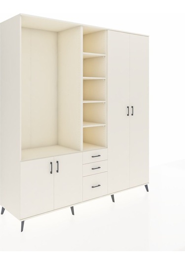 Kronos Dolap 13 Raflı 3 Çekmeceli 4 Kapaklı 220x59x243 Aytaşı-aytaşı/aytaşı Aytası/aytası