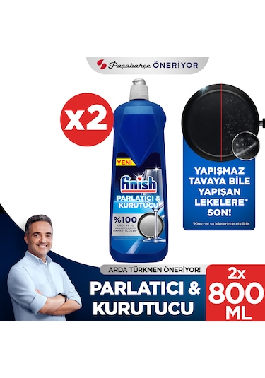 Finish Bulaşık Makinesi Parlatıcı & Kurutucu 2 x 800 ML