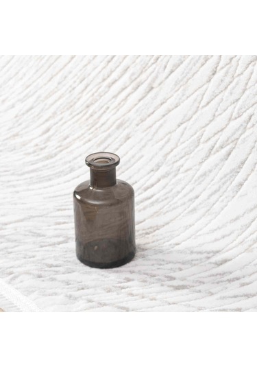 Krem Gri Soyut Çizgili Modern Halı - Mk0555grl