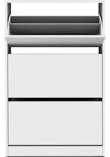 My Design 3 Katlı Büyük Boy Düşer Ayakkabılık Beyaz