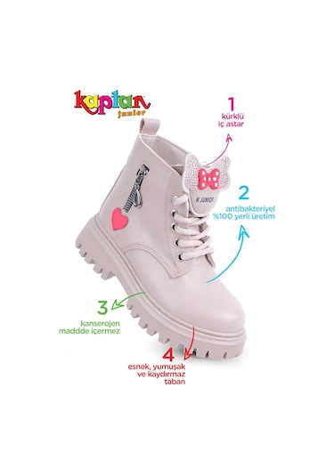 Kaptan Junior Kız Çocuk Botu Pvtk 550 Krem