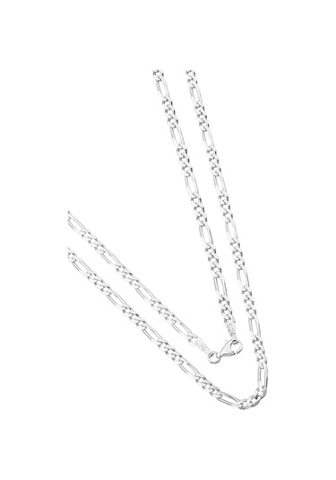 925 Ayar Gümüş Figaro Erkek Zincir Kolye 3 Mm 60 Cm