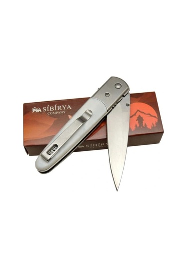 Sibirya Cep Kamp Çakısı Krem S-2086c 20 Cm Haki