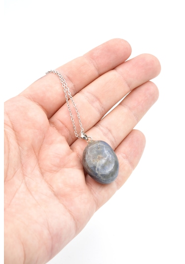 Murty99 Hakiki Doğal Safir Taşı Kolye Ucu Lacivert