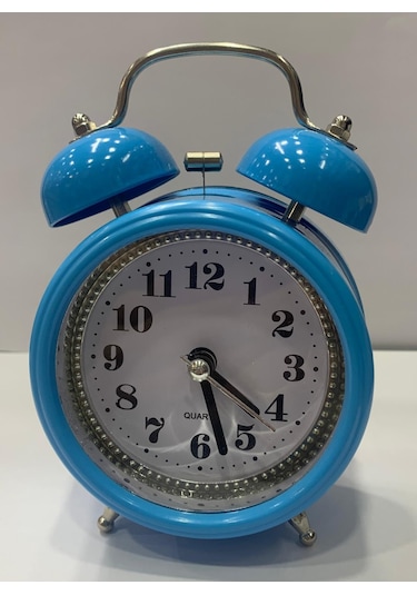 Alarmlı-Işıklı-Çalar-Masa Saati-Ramazan-Sahur-Mavi