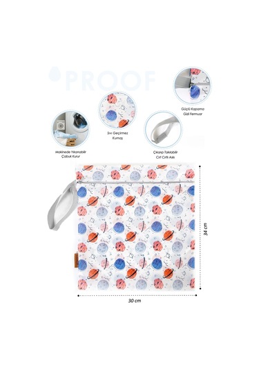 Proof Kirli Temiz Çantasi Planet Çok Renkli