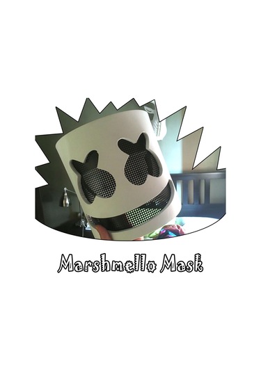Marshmello Maskesi Dj Baş Örtüsü Cosplay Kaskı Parti Kostüm Aksesuarı  Aksesuarları
