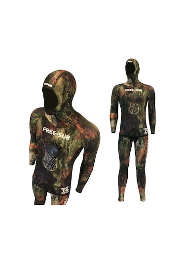 Free-Sub 7Mm Aspendos Yamamoto Avcı Serbest Dalış Elbisesi (489036451) Çok Renkli