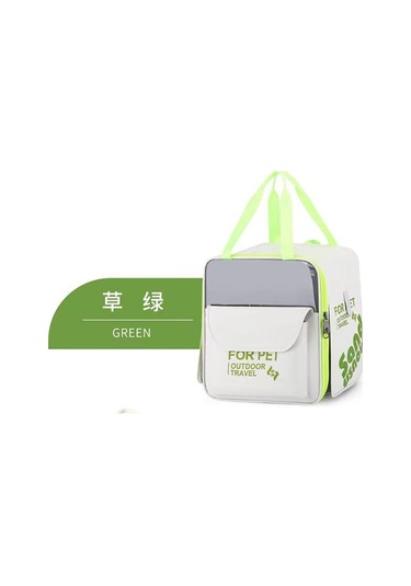 Açık Tasarımlı Seyahat Kedisi Sırt Çantası-c Açık Yeşil