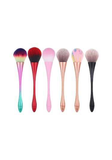 Sones Tek Küçük Bel Makyaj Fırçası Tırnak Pudrası Toz Allık Gevşek Pudra Fırçası, Özellikler: Pembe Çubuk Pembe Saç