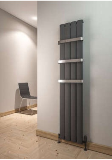 Warma Serez Dikey Alüminyum Radyatör 375x1800 Pütürlü Antrasit 7946