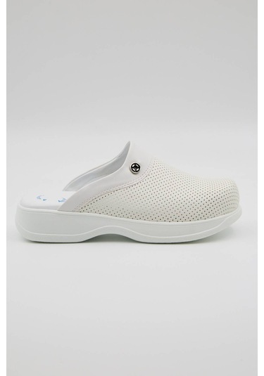 Terz-0051 Quicksteps Professional Kadın Anatomik Ve Comfort Sabo Terlik Beyaz