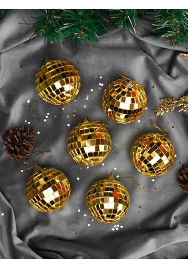 Mıland Yılbaşı Süsü 6 Cm 6 Parça Altın Sakız Seti 193719364 Sevilen Kişi