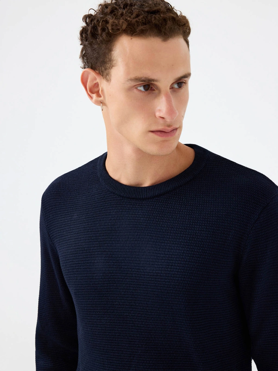 Loft Regular Fit Lacivert Erkek Kazak Lf2040477 Lacivert