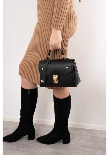 Silver Polo Kadın El Ve Çapraz Çanta 1159 Siyah