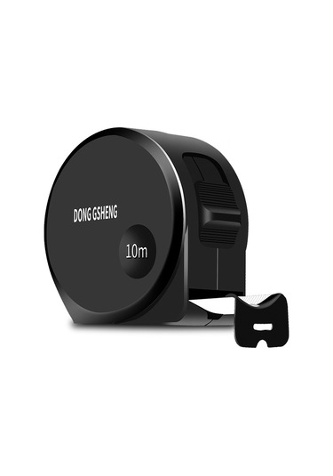 Dong Gsheng Yüksek Hassasiyetli Ev Kullanımı Çelik Yardımcı Terazi Kalınlaştırılmış Ölçüm Bandı, Model: Siyah Kabuk Beyaz Buzlu 10m X 25mm