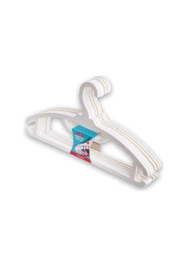 FLORA BÜYÜK BOY STİL ELBİSE ASKISI 6'LI F168 Mavi