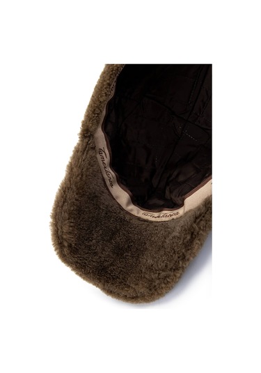 Tamer Tanca Unisex Kürk Kahverengi Şapka 524 Beyzbol Kurk Sapka K.kahve Kurk Kahverengi Koyu