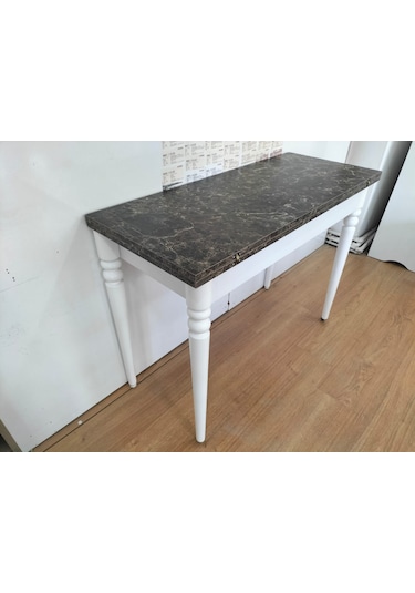 110x45 Katlanır Mutfak Masası Mermer Desen