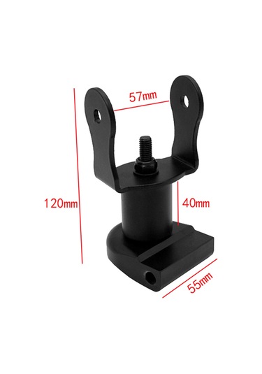 Yifomall Alüminyum Fitness Bisikleti Ekran Ayar Cihazı Siyah Tam Donanımlı Somun+anahtar+distip