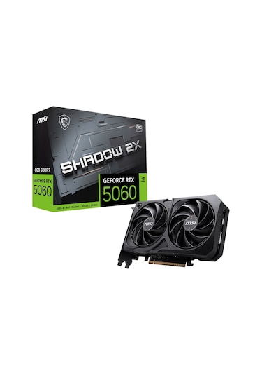 Msı Geforce Rtx 5060 8gb Shadow 2x Oc Gddr7 128bit Dx12 Gaming Aeae1msı0214