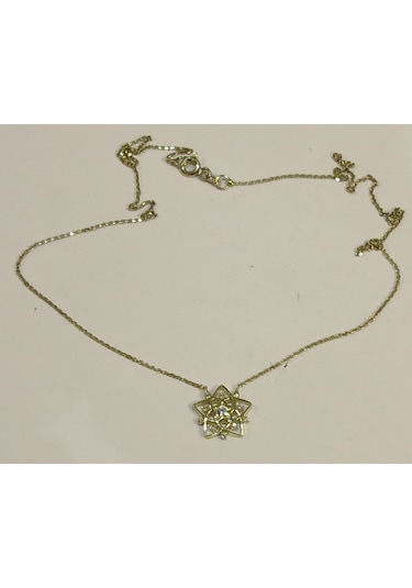 8 Ayar Altın Kolye-2.38 Gm-43 Cm-Zinciride Altın