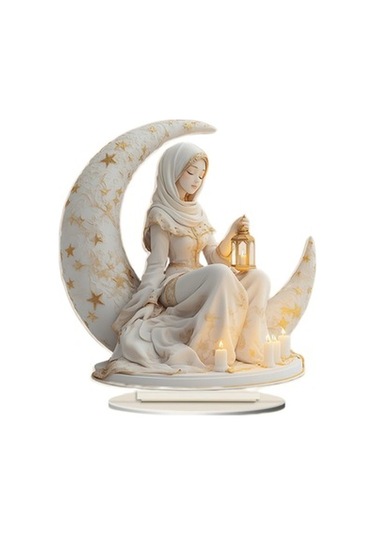 Lijinxu 2d Ay Peri Heykeli Koleksiyonları Yatak Odası Dolabı 18cmx20cm