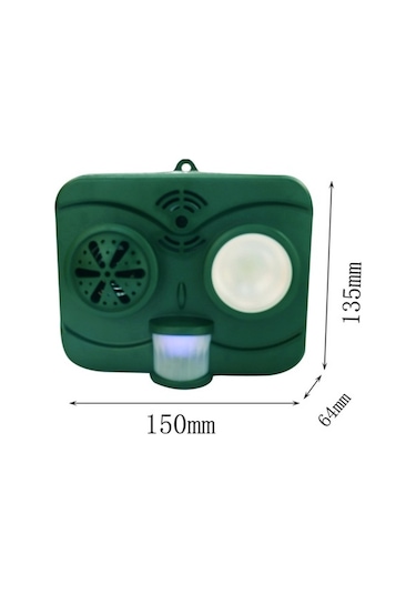 Bloomnest Güneş Enerjili Köpek/kuş Kovucu - Bahçe, Çiftlik, Meyve Bahçesi İçin Açık Hava Güvenliği
