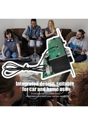 Globalbloom Siyah 12v Araç Subwoofer Amplifikatör Kartı 300w Yüksek Hassasiyet 30w Rms Çağdaş Tasarım