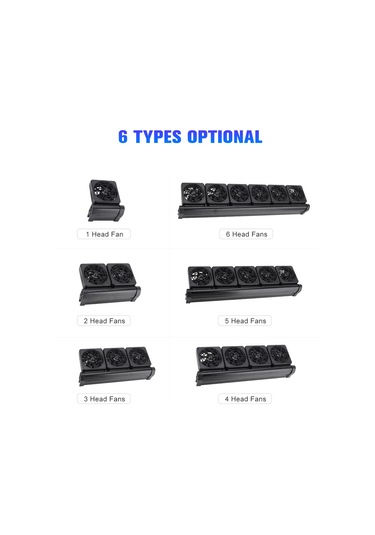 Geeksen Akvaryum Soğutma Fanı 2 Lü, 2 Seviye Ayar, Suda 2-4 C Düşürür, Siyah, Amerikan Standartı