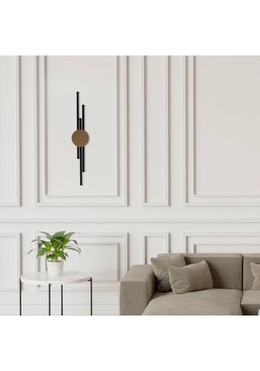 Voxlamp Badge Iı Led Duvar Aplik 70 Cm Siyah Gold