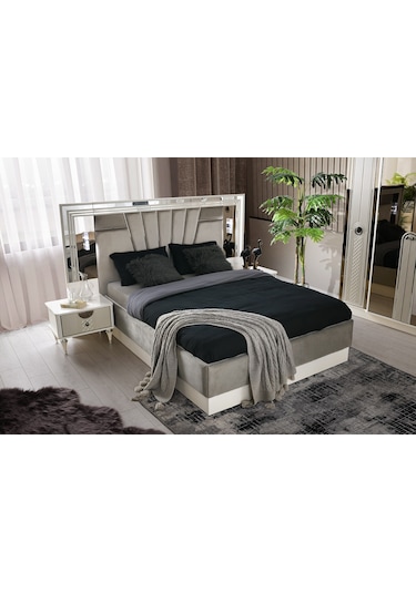 Bahar Mdf Bazalı Karyola Ve Başlık 160 x 200 CM