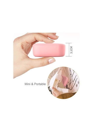 Yunboo M1 Bluetooth 5.0 Hoparlör, 3w Hi-fi Ses, 1000mah Pil, Taşınabilir Dış Mekan Mini Subwoofer, Pembe