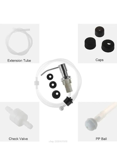 Bg-countertop Ankastre Sabunluk Bulaşık Sabunu Dispenseri Mutfak Lavabo İçin Çıkarılabilir Bulaşık Deterjanı Pres Pompası Kafa Kiti A9 22